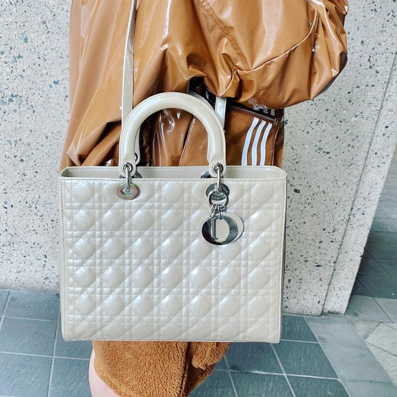 Lady Dior  leather bag