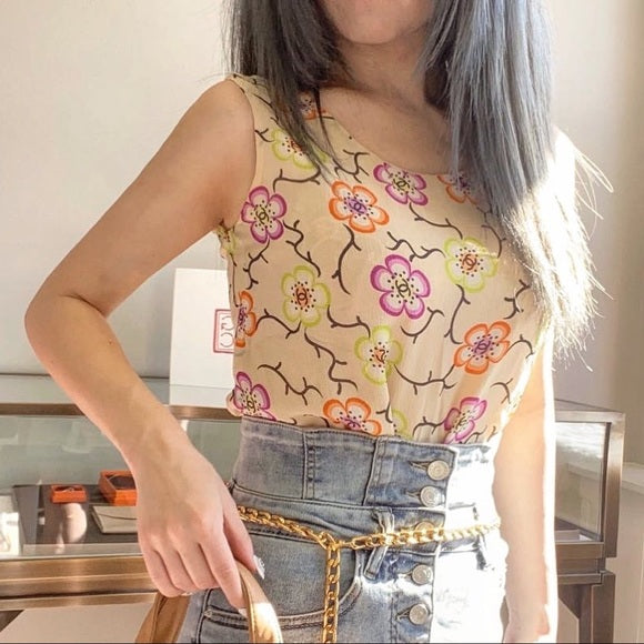 CHANEL  silk top