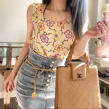 CHANEL  silk top