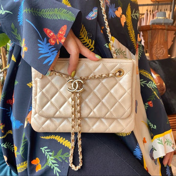 CHANEL 2020SS Pouch on Chain multiple-way bag