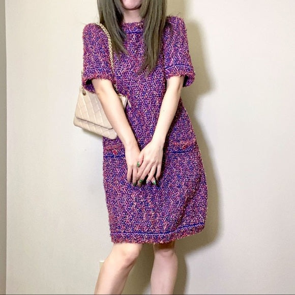 CHANEL classic lavender dress
