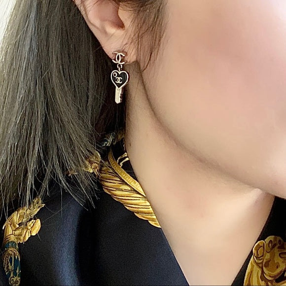 CHANEL key earrings