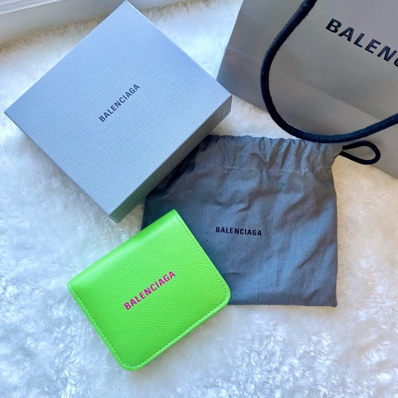 BALENCIAGA green wallet