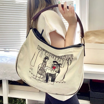 MiuMiu& Raymond Peynet limited edition cloth bag