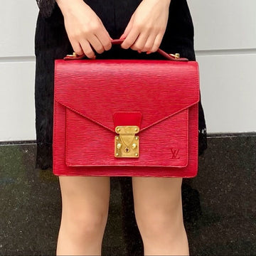 LOUIS VUITTON Red Metie  handbag