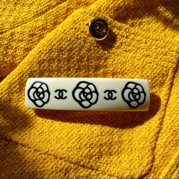 CHANEL  Camellia hair barrette