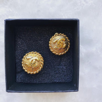CHANEL  gold earrings