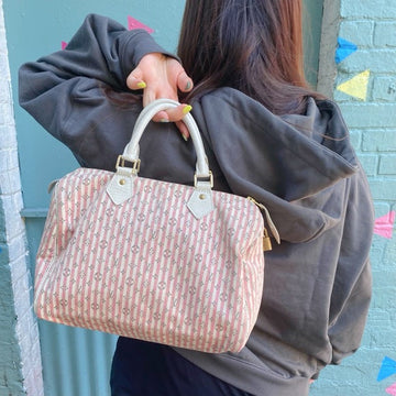 Louis Vuitton mini lin speedy 30 handbag