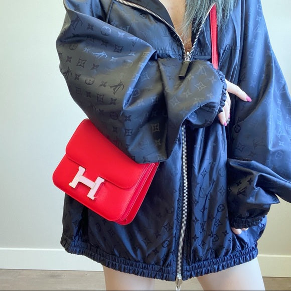 LOUIS VUITTON monogram both side windbreaker