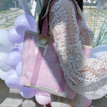 Salvatore Ferragamo pink shoulder bag TWS