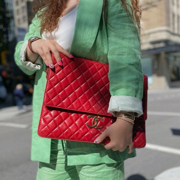 CHANEL  3 way big logo bag