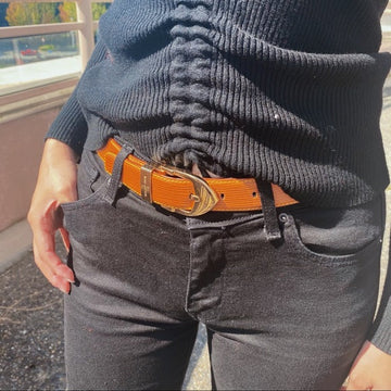 Louis Vuitton epi leather belt