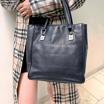 CHANEL  chocolate bar leather tote TWS pop
