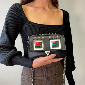 Fendi double bag monster baguette two-way bag