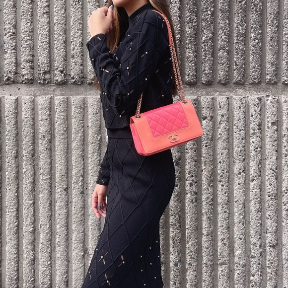 CHANEL Coral Mademoiselle Flap Bag