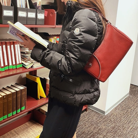 Salvatore Ferragamo Red leather shoulder bag