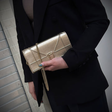 Christian Dior Diorama CroisiÃ¨re patent leather Wallet on Chain TWS