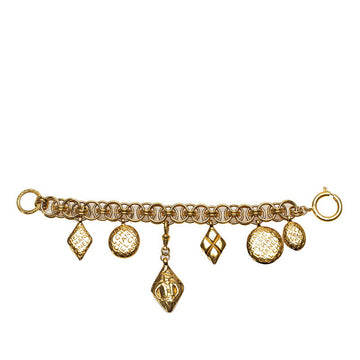 Chanel  Mademoiselle Logo Chain Bracelet Gold Plated