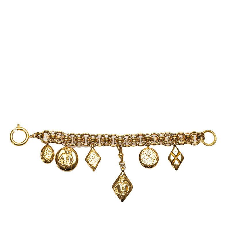 Top Quality Chanel  Mademoiselle Logo Chain Bracelet Gold Plated