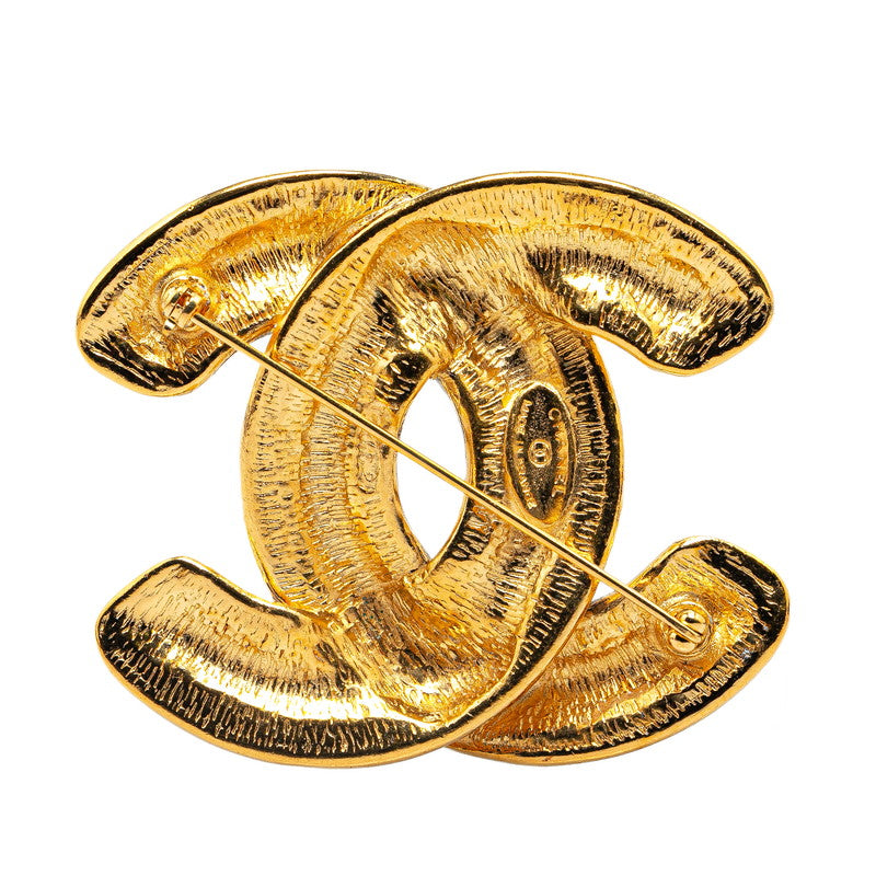 Chanel  Matelasse Coco Mark Brooch Gold Plated