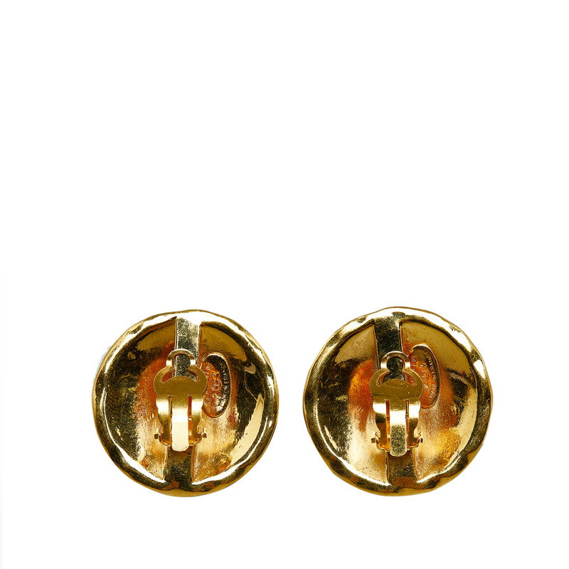 Chanel  Coco Mark Earrings Gold Plated