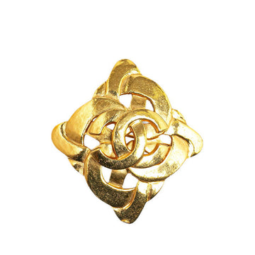 Top Quality Chanel  Coco Mark Brooch Gold Plated