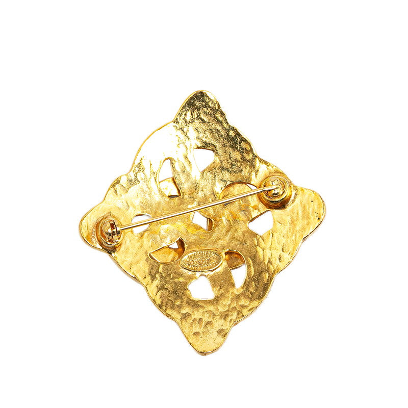 Top Quality Chanel  Coco Mark Brooch Gold Plated