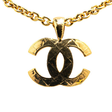 Chanel  Coco no mark Matelasse Necklace Gold