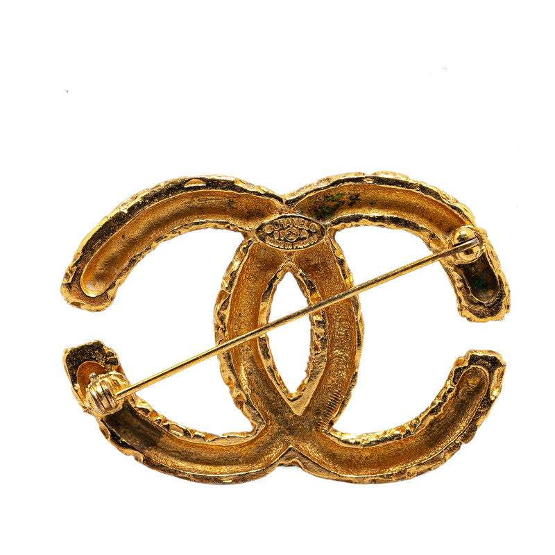 Chanel  Coco Mark Brooch Gold Plated