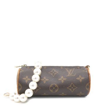 Louis-vuitton  Monogram Mini Canvas Papillon Pouch