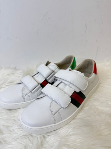 Gucci Junior White Sneakers Size 38