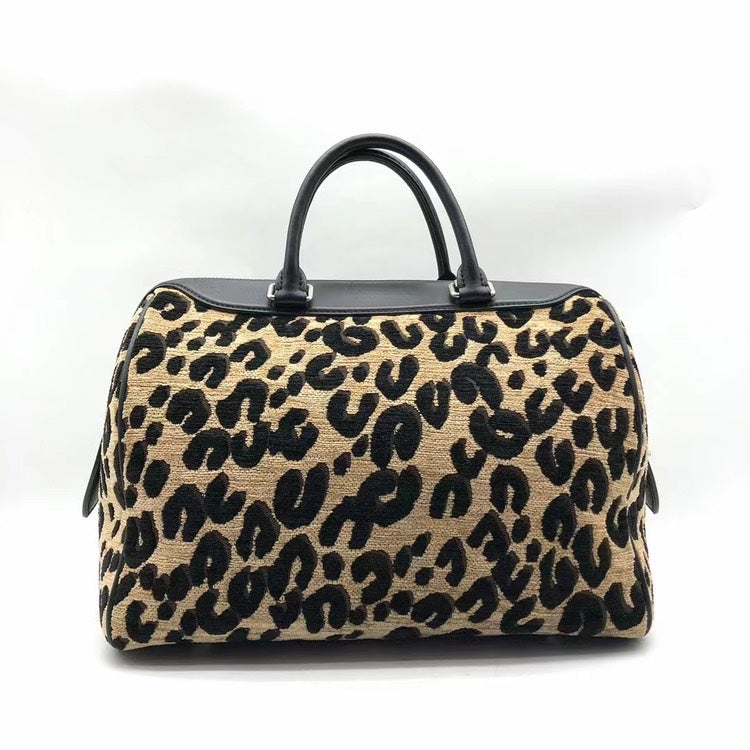 Louis Vuitton Leopard Print Satchel Bag