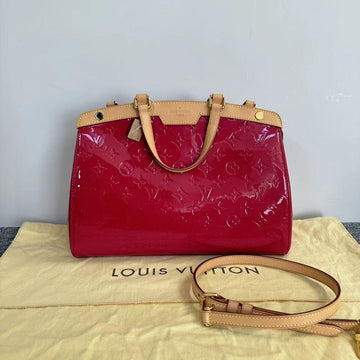 Louis Vuitton Brea Red  Leather Two Way Bag