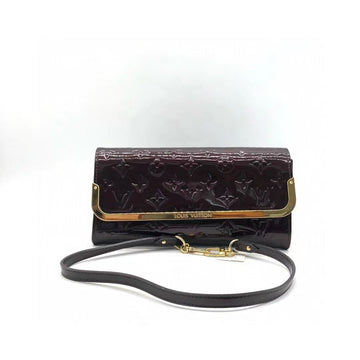 Louis Vuitton  Leather Crossbody Bag Burgundy Medium