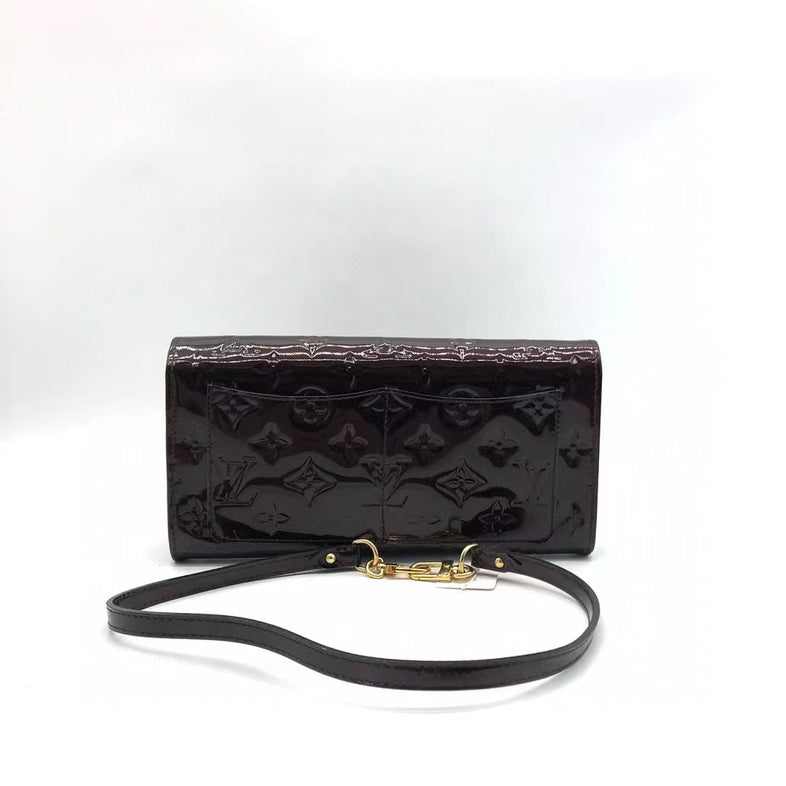 Louis Vuitton  Leather Crossbody Bag Burgundy Medium