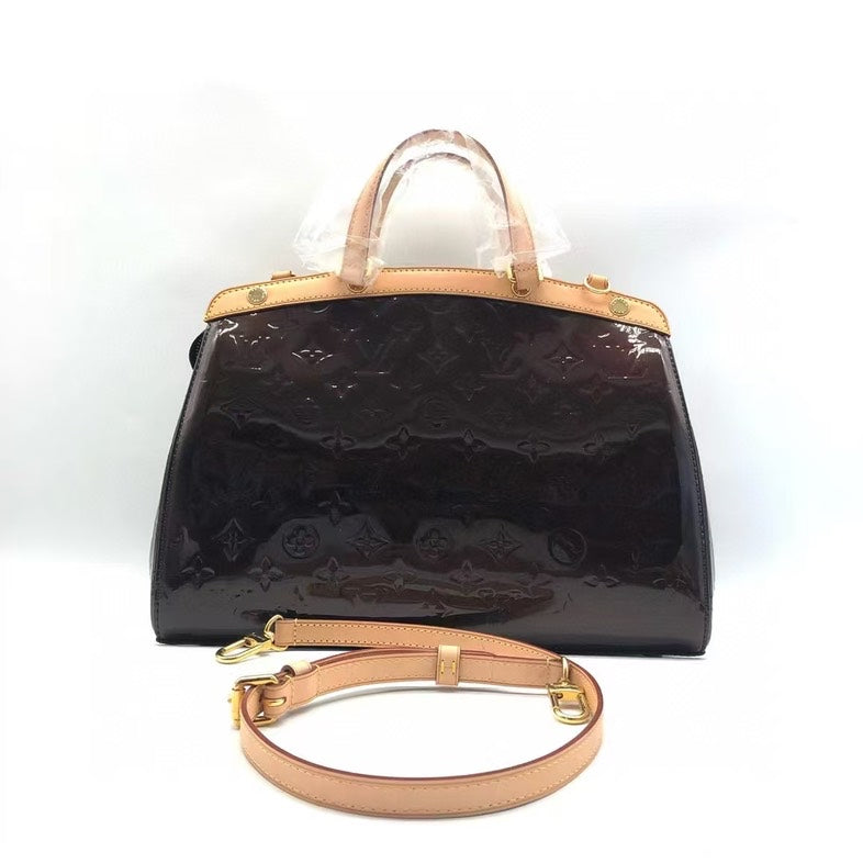 Louis Vuitton Brea  Leather Black Handbag