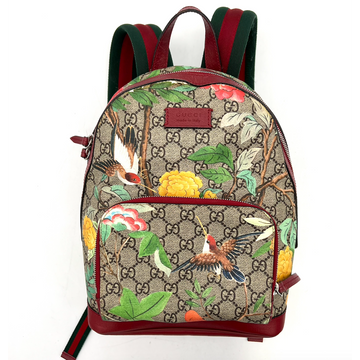 GUCCI Red GG Supreme Canvas Tian Eden Backpack Small LA26013