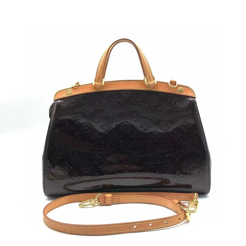 Louis Vuitton Brea Black  Leather Two Way Bag Medium
