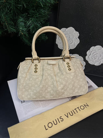 Louis Vuitton Beige Tannin Canvas Boston Handbag