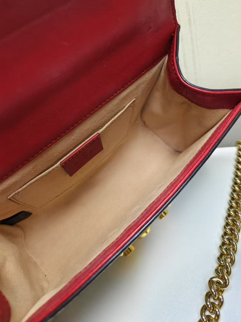 Gucci Padlock Floral Canvas Small Shoulder Bag Multicolor