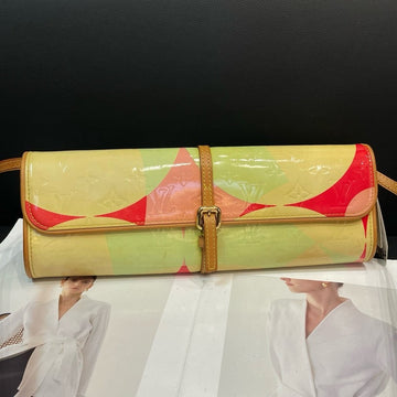 Louis Vuitton Multicolor  Leather Clutch Crossbody Bag Medium