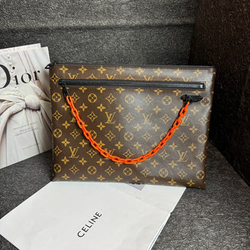 Louis Vuitton Monogram Brown Toiletry Bag 19SS Limited Edition Chain Strap