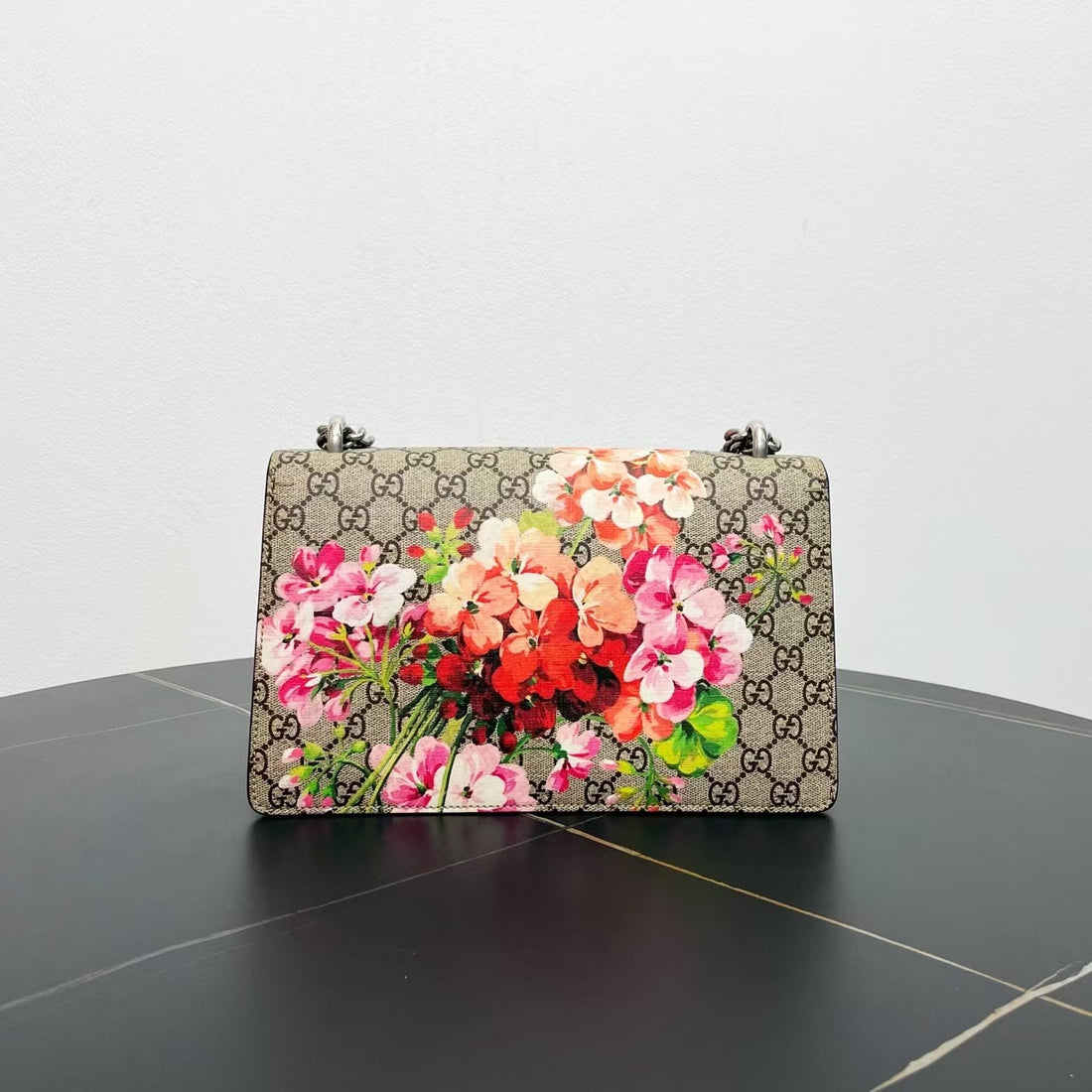 Gucci Dionysus Floral Beige Canvas Shoulder Bag