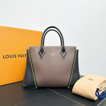 Louis Vuitton W Tote Bag Brown Black