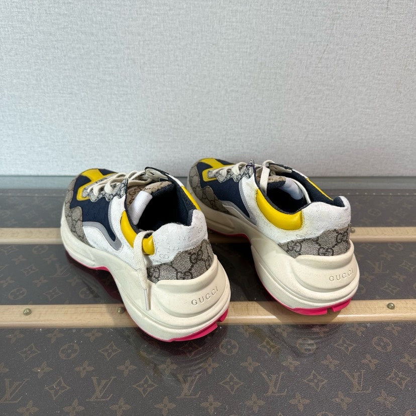 Gucci Multicolor GG Supreme Sneakers Size 7