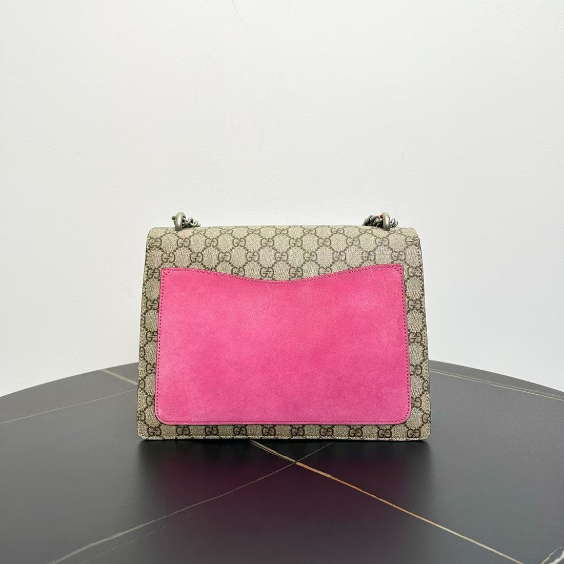 Gucci Dionysus Beige Canvas Embellished Handbag