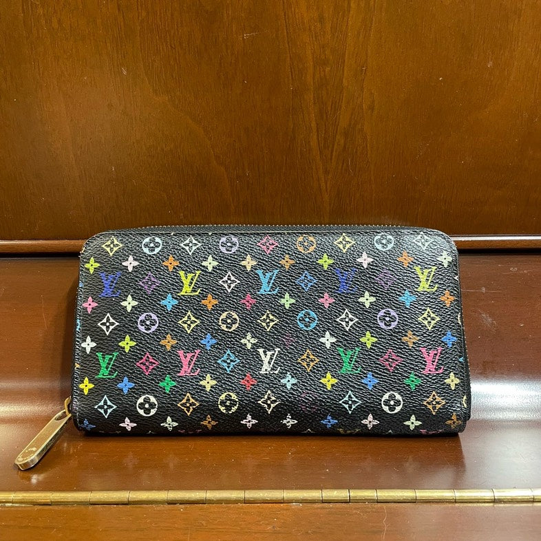 Louis Vuitton Multicolore Zippy Wallet Black