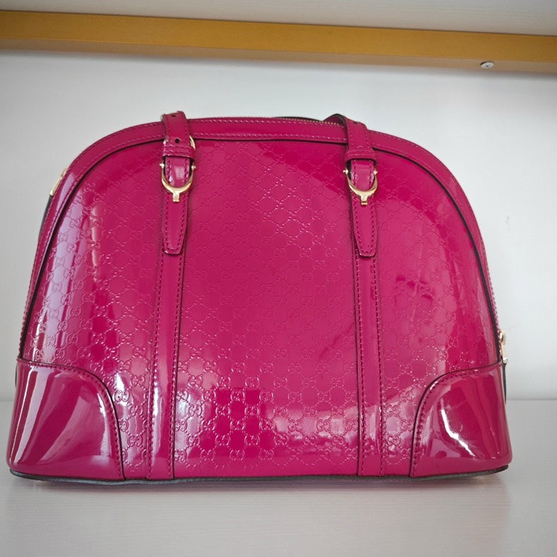 Gucci Sukey Pink  Leather Satchel Bag