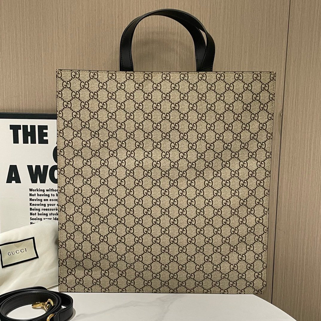 Gucci Blind for Love Beige Tote Bag