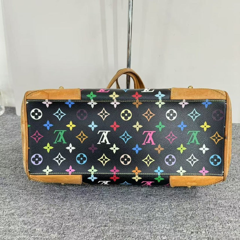 Louis Vuitton Multicolor Black Monogram Frame Bag